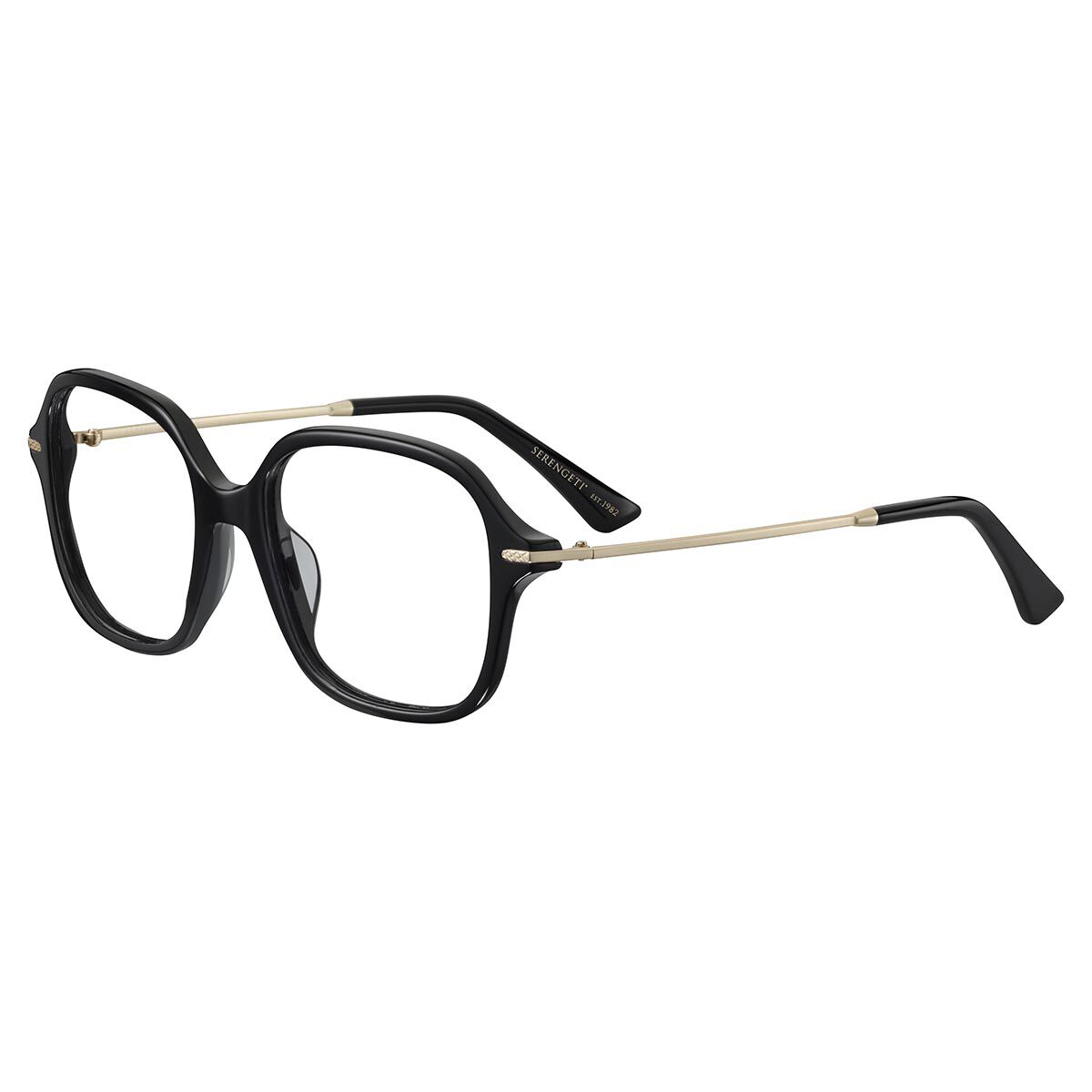 NANCIE OPTIC, Shiny Black Shiny Gold-Demo Lens, hi-res image number null